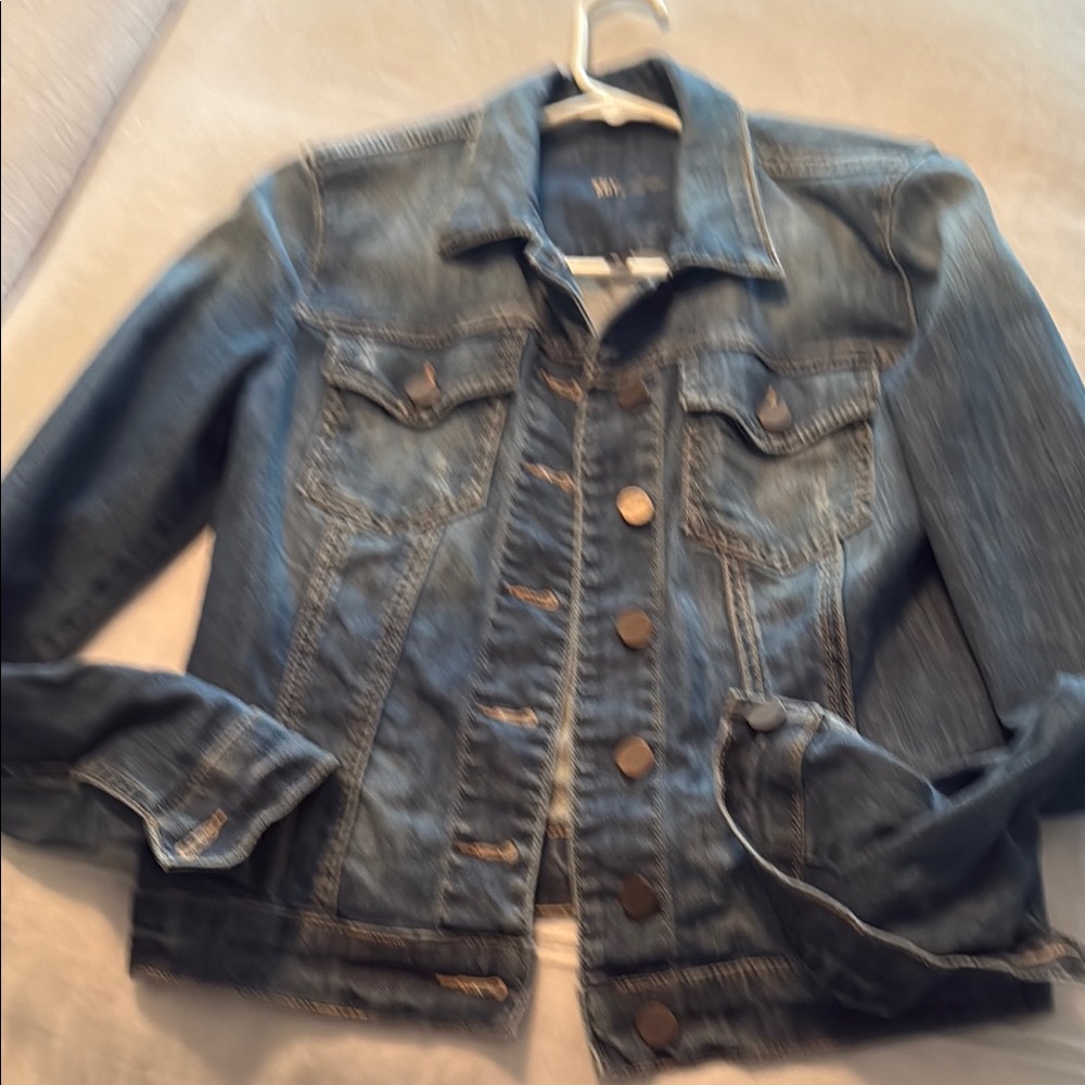 Kut from the Kloth Blue Denim Jean Jacket